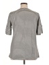 Tickled Teal Stripes Gray Short Sleeve Top Size XL - photo 2