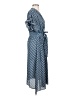 Max Studio 100% Polyester Polka Dots Blue Casual Dress Size S - photo 4