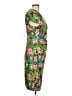 Alexia Admor Tropical Animal Print Leopard Print Floral Green Cocktail Dress Size L - photo 4
