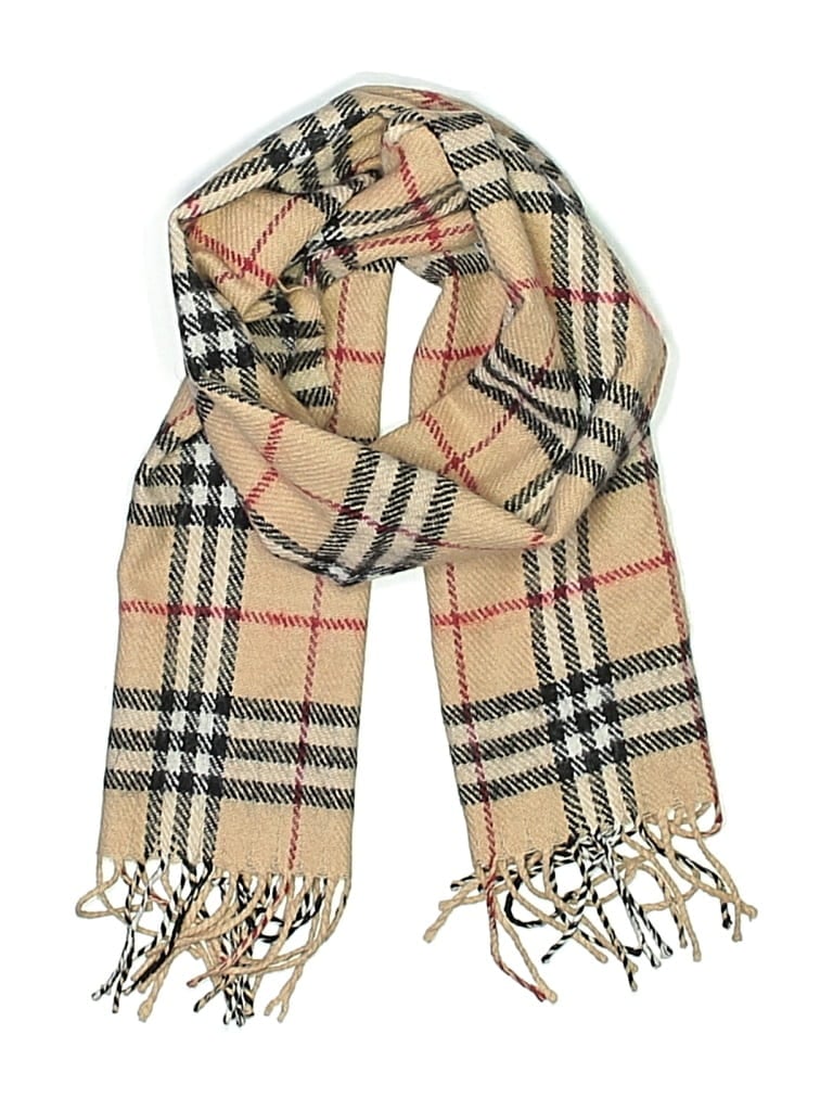 Pre-owned Unbranded Scarf In Tan