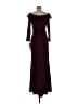 Xscape Burgundy Purple Cocktail Dress Size 10 - photo 2
