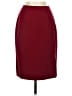 Unbranded 100% Polyester Solid Burgundy Formal Skirt Size 2 (petite) - photo 1