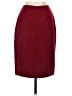 Unbranded 100% Polyester Solid Burgundy Formal Skirt Size 2 (petite) - photo 2