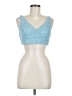 showpo 100% Polyester Blue Sleeveless Top Size 6 - photo 1