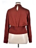 Parker 100% Polyester Burgundy Long Sleeve Blouse Size XL - photo 2