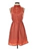 Forever 21 100% Polyester Solid Orange Casual Dress Size S - photo 1