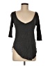 Lyss Loo Gray 3/4 Sleeve Top Size M - photo 1