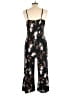 Kaileigh Floral Black Jumpsuit Size L - photo 2