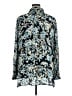 Reiss 100% Viscose Floral Blue Long Sleeve Blouse Size 14 - photo 2