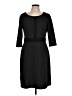 Connected Apparel Tweed Black Casual Dress Size 12 - photo 1