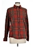 L.L.Bean Plaid Burgundy Red Long Sleeve Button-Down Shirt Size L - photo 1
