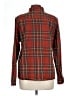 L.L.Bean Plaid Burgundy Red Long Sleeve Button-Down Shirt Size L - photo 2