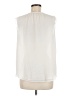 Ann Taylor LOFT 100% Polyester Ivory Sleeveless Blouse Size M - photo 2