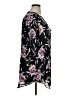 Torrid 100% Polyester Floral Black 3/4 Sleeve Blouse Size 1X Plus (1) - photo 4