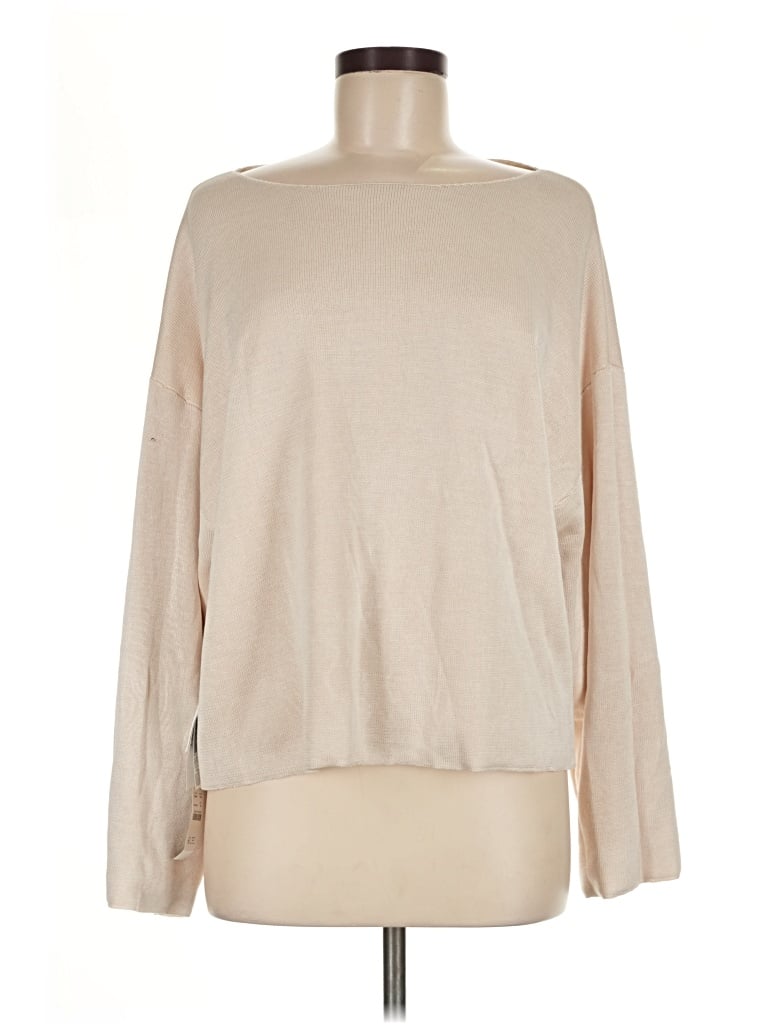 Pre-owned J.crew Collection Cashmere Pullover Sweater In Tan