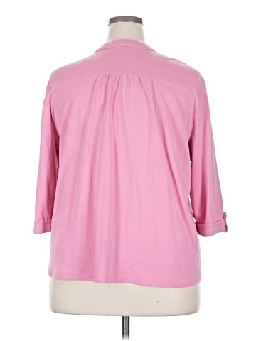 Southern Lady 3/4 Sleeve Button-Down Shirt (view 2)