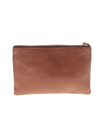 Madewell The Leather Pouch Clutch in Printed Calf Hair (view 2)