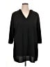 Croft & Barrow Black 3/4 Sleeve Top Size XL - photo 1