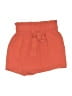 Iwollence 100% Polyester Solid Orange Shorts Size S - photo 1