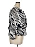 Ellen Tracy Print Silver Long Sleeve Blouse Size XL - photo 4