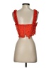 Milly 100% Polyester Orange Sleeveless Blouse Size S - photo 2