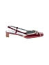 Frances Valentine Color Block Red Burgundy Heels Size 10 - photo 1