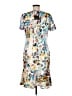 St. John Print Ivory Cocktail Dress Size 8 - photo 2