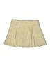 Zara 100% Cotton Solid Tan Ivory Skirt Size 10 - photo 1