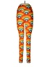 Lularoe Print Orange Gold Leggings One size - photo 1