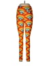 Lularoe Print Orange Gold Leggings One size - photo 2