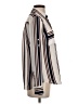 Express Outlet 100% Polyester Stripes Ivory Long Sleeve Blouse Size S - photo 4