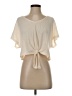 Double Zero Ivory Short Sleeve Top Size S - photo 1