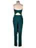 Lovers + Friends Solid Teal Jumpsuit Size S - photo 2