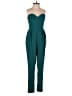 Lovers + Friends Solid Teal Jumpsuit Size S - photo 1