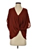 Lush Burgundy 3/4 Sleeve Blouse Size XS - photo 1
