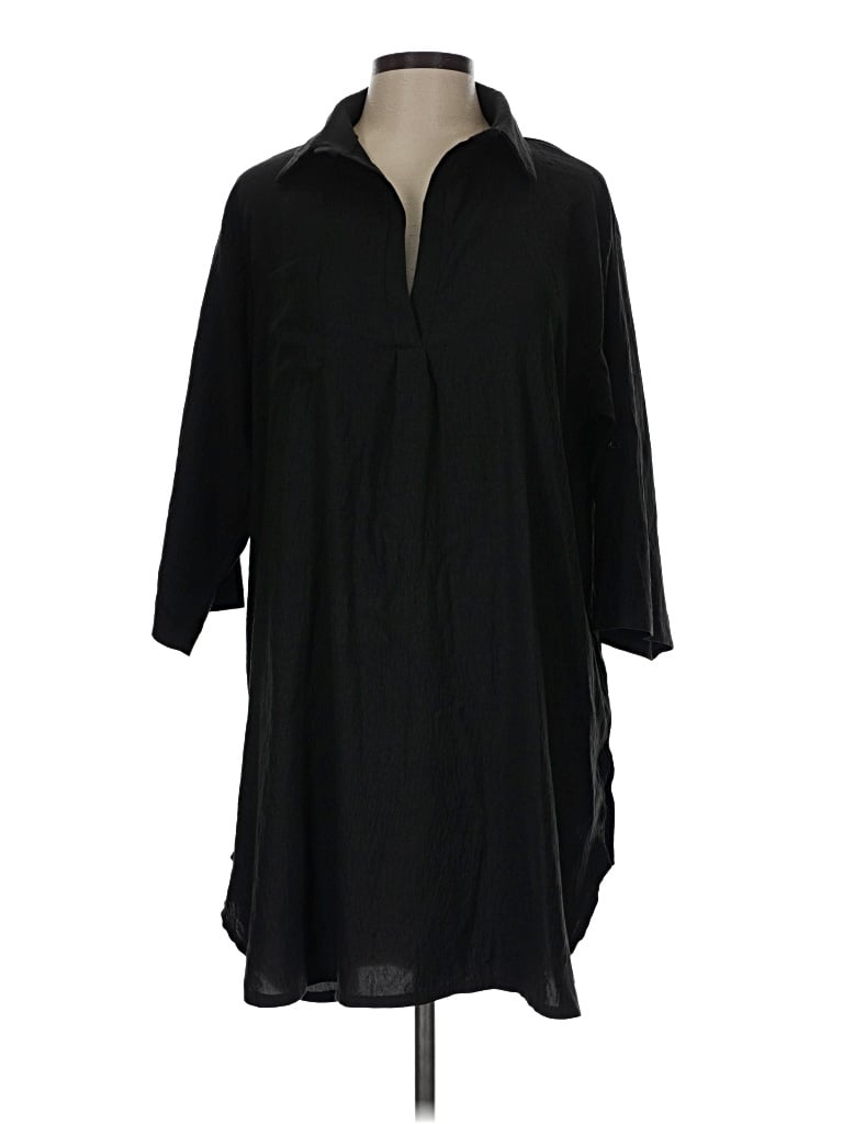 Pre-owned Ekouaer Casual Dress In Black