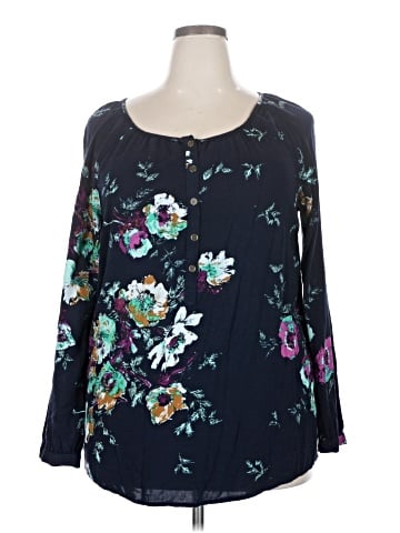 Faded Glory Long Sleeve Blouse (view 1)