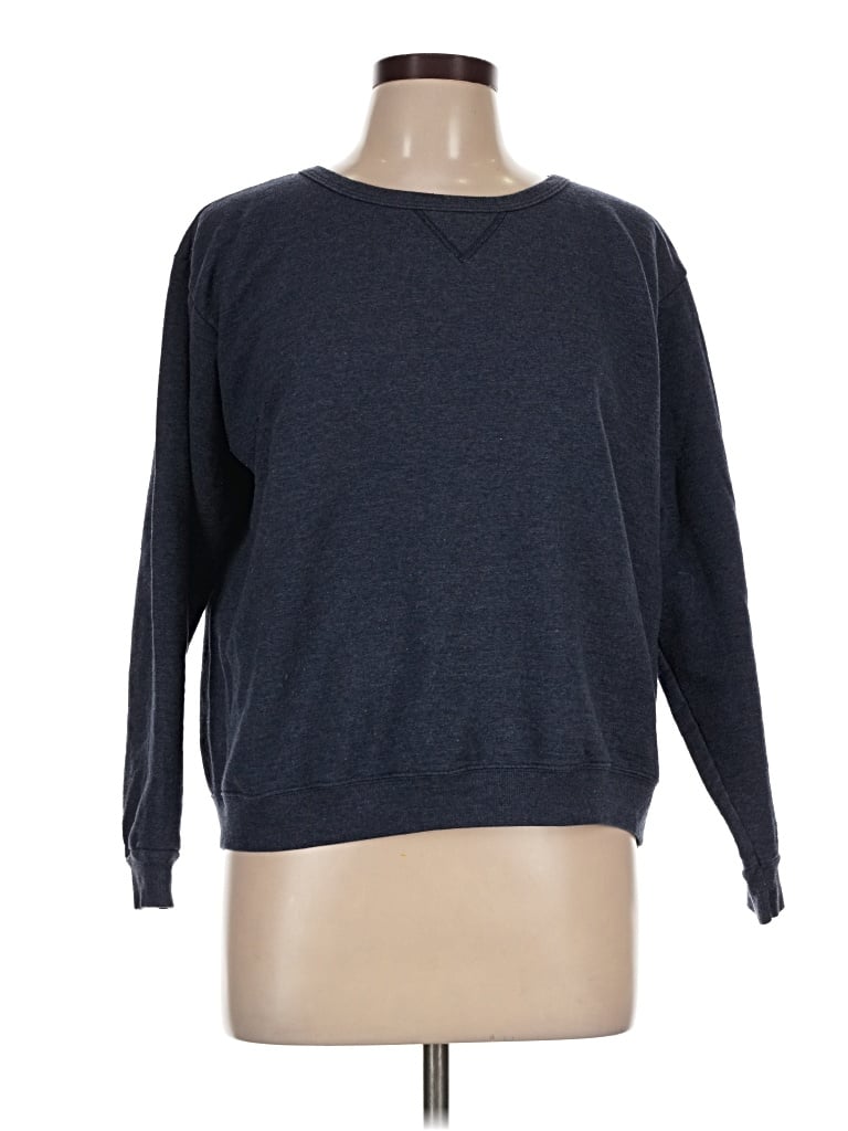 Pre-owned Hanes Pullover Sweater In Blue