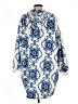 Marlo Lorenz 100% Polyester Blue Poncho One size - photo 2