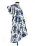 Marlo Lorenz 100% Polyester Blue Poncho One size - photo 4