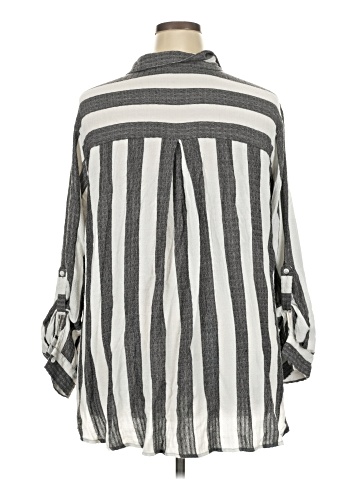 Jane and Delancey 3/4 Sleeve Button-Down Shirt (view 2)