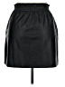 Splendid Solid Black Faux Leather Skirt Size XL - photo 2