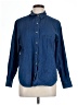 Appleseeds 100% Cotton Blue Long Sleeve Button-Down Shirt Size 12 (petite) - photo 1
