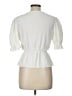 Pull&Bear Ivory Short Sleeve Blouse Size L - photo 2