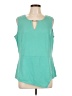 Essentials by Milano Teal Sleeveless Blouse Size L (estimated) - photo 1
