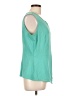 Essentials by Milano Teal Sleeveless Blouse Size L (estimated) - photo 4