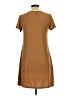 Charming Charlie Solid Brown Casual Dress Size L - photo 2