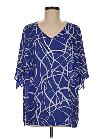 Dennis by Dennis Basso 3/4 Sleeve Blouse (view 1)