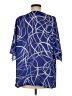 Dennis by Dennis Basso 100% Polyester Blue 3/4 Sleeve Blouse Size M - photo 2