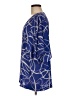 Dennis by Dennis Basso 100% Polyester Blue 3/4 Sleeve Blouse Size M - photo 5